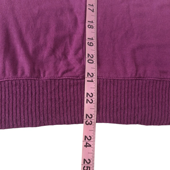 Splendid XL Light Orchid Ombre Dip Dye Crew Neck Pullover Long Sleeve Top - Picture 10 of 12